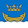 Vlag van Helsinki (Finland)