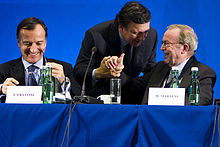 Jaime Mayor Oreja (l) and Wilfried Martens in 2009 Flickr - europeanpeoplesparty - european ideas network.jpg