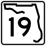 Straßenschild der Florida State Road 19
