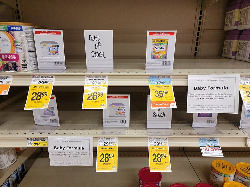 an update on the infant formula shortage