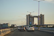 View of Forum Atmosphere from Maa Flyover Forum Atmosphere - Residential Complex Under Construction - Maa Flyover - EM Byepass - Kolkata 2017-07-15 1526.JPG