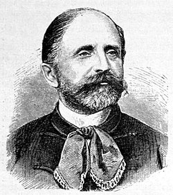 Gelich Richárd portréja. Marastoni József rajza (1867)