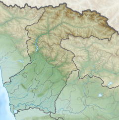 Mapa lokalizacyjna Megrelii i Górnej Swanetii