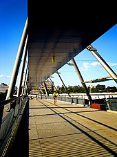 The Goodwill Bridge connecting the South Bank Parklands to Gardens Point Goodwilla bridgey.jpg