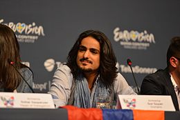 Gor Sujyan, conférence de presse ESC2013 08.jpg