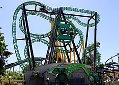 Green Lantern: First Flight in Six Flags Magic Mountain