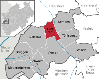 Grefrath Place in North Rhine-Westphalia, Germany