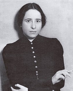 Photo of Hannah Arendt in 1933