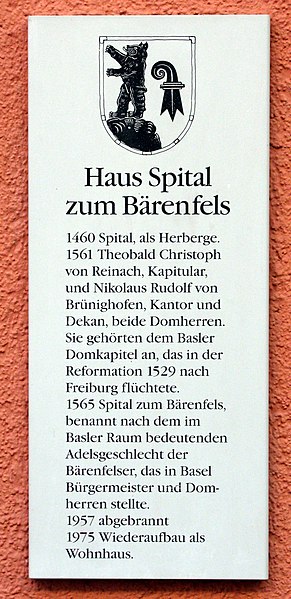 File:Haus Spital zum Bärenfels, Infotafel in Freiburg im Breisgau.jpg