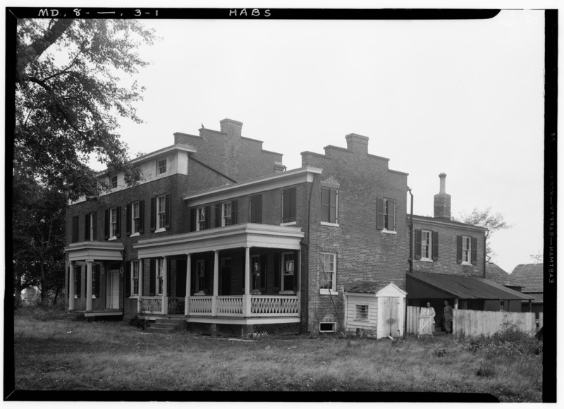 File:Historic American Buildings Survey E. H. Pickering, Photographer October 1936 - Brick Farmhouse, Langford, Kent County, MD HABS MD,8- ,3-1.tif