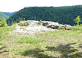 Hochfläche, auf der der Palas stand