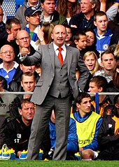 Holloway as Blackpool manager in 2010 Ianhollowaychels.jpg