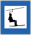 Ski lift with chair