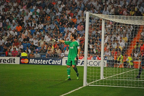 Iker Casillas lors de la saison 2010-2011 avec le Real Madrid.
