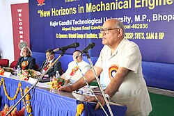 Inaugurating a seminar "New Horizons in Mechanical Engineering" at Rajiv Gandhi Technological University.jpg