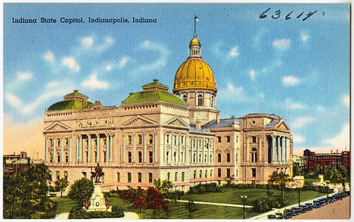 Indiana State Capitol, Indianapolis, Indiana (63614)