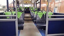 Lynx, ex Trentbarton Optare Tempo interior Interior of FD54JYB.jpg