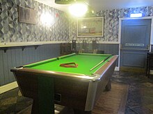 A pool table in a pub in Wetherby, West Yorkshire Interior of the Black Bull, Wetherby (27th August 2022) 002.jpg