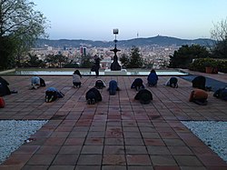 Fundació Miró, vista panoràmica de la ciutat i esforçats viquipedistes