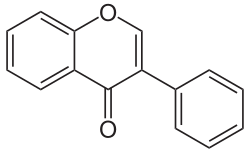 Strukturformel von Isoflavon