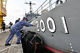 除籍後の艦番号塗りつぶし作業