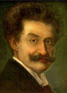Johann Strauss mladší, portrét od Antona Romaka