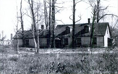 John Johnston House in 1909, showing both 1815 section and 1822 addition