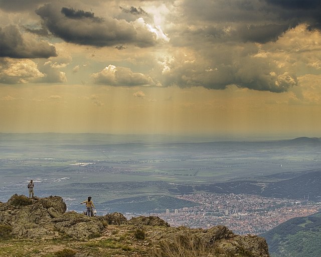 Вид города  Сливен, Болгария