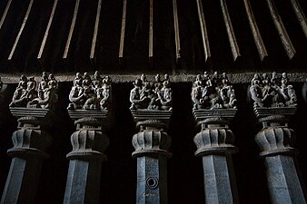 Karla caves row of capitals.jpg