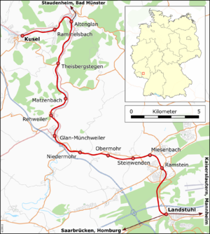 Section of the Landstuhl – Kusel railway line