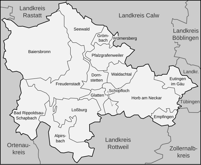 File:Karte Landkreis Freudenstadt.svg