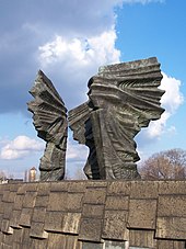 Silesian Insurgents Monument in Katowice. The largest and heaviest monument in Poland, constructed in 1967. Katowice - Pomnik Powstancow Slaskich.jpg