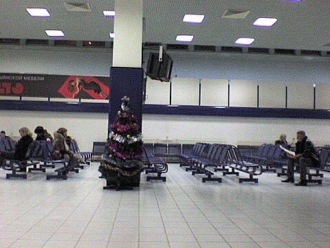 Old international terminal waiting area interior
