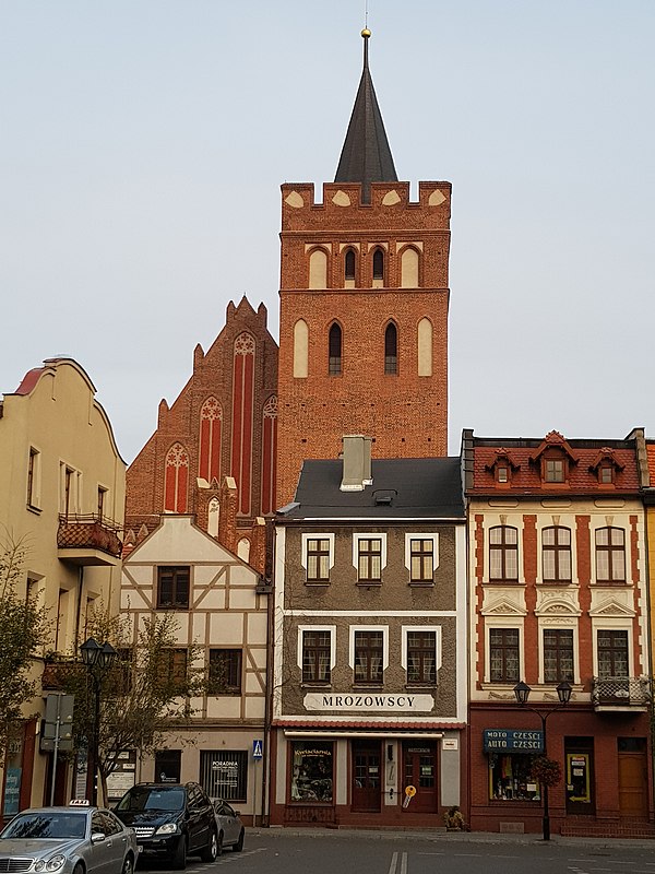 Gothic Saint Catherine church seen from the Market Square