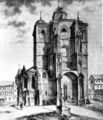 Deutsch: Westportal um 1825 English: West portal, ca. 1825
