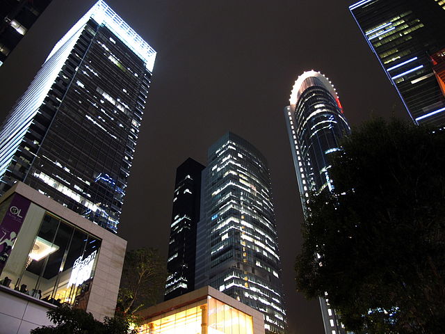 High-rise office buildings in Kowloon Bay