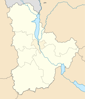 Білогородка. Карта розташування: Київська область