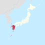 Thumbnail for File:Kyushu Region in (wo Okinawa) (extended).svg