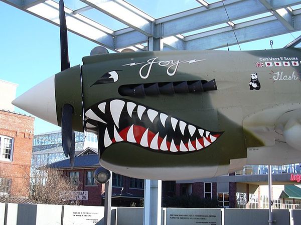 Curtiss P-40 Warhawk "Joy" at the USS Kidd Louisiana Veterans Memorial & Museum in Baton Rouge