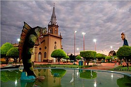 Praça da Matriz em Lábrea. Foto: José Rodrigues