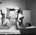 เอ็ดวินา เมานต์แบ็ตเทน เคาน์เตสเมานต์แบ็ตเทนแห่งพม่า ในโรงพยาบาลแห่งหนึ่งใน เดลี