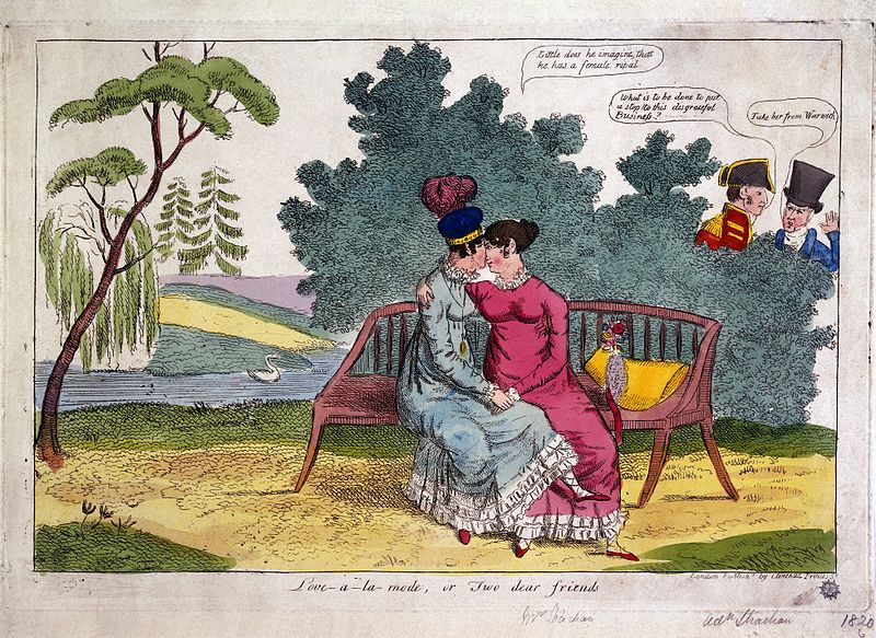 File:Lady Strachan and Lady Warwick making love in a park, while Wellcome L0029887.jpg
