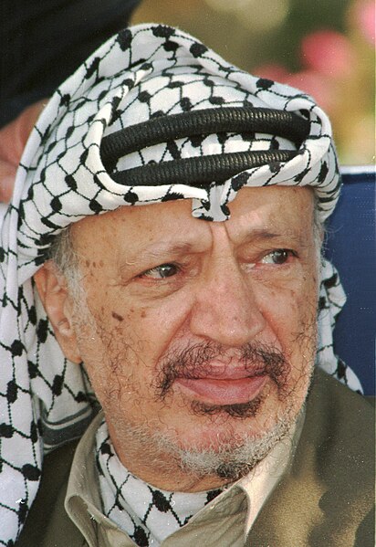 File:Leader of the PLO, Yasser Arafat, 1996 Dan Hadani Archive.jpg