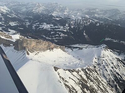 Top of the mountains above Leysin