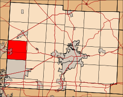 Location of Jersey Township in Licking County