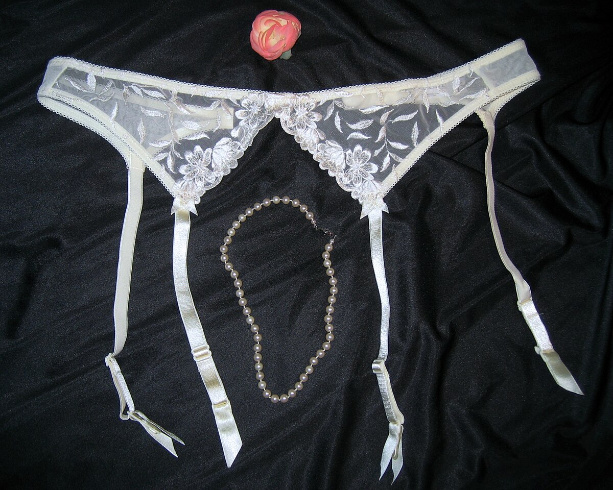 File:Balconette bra with girdle, garter belt and stockings.jpg - Wikimedia  Commons