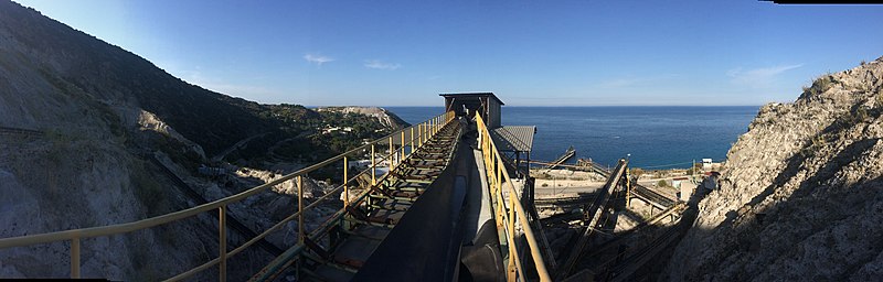 File:Lipari pumice mine panorama.jpg