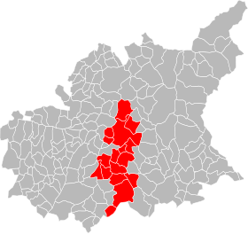 Locatie van de gemeenschap van gemeenten Asse Bléone Verdon