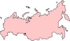 Местоположба на Омск во Русија