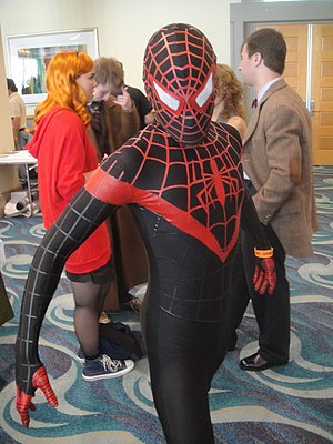 Long Beach Comic Expo 2012 - Ultimate Spider-Man, Miles Morales (7186647072).jpg